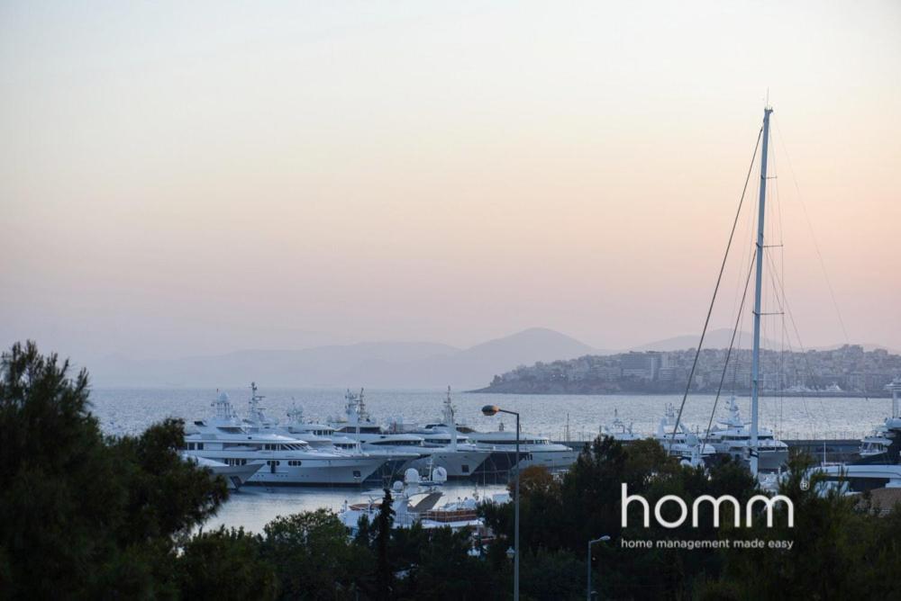 95M² Homm Spectacular Flisvos Marina Sea View Flat Apartment Athens Ngoại thất bức ảnh