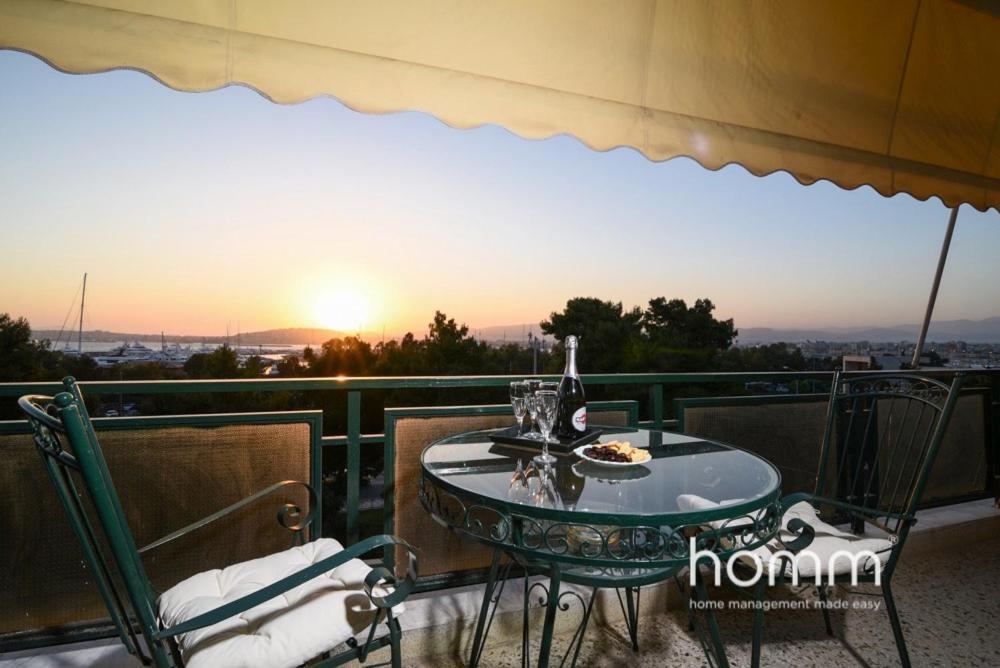 95M² Homm Spectacular Flisvos Marina Sea View Flat Apartment Athens Ngoại thất bức ảnh