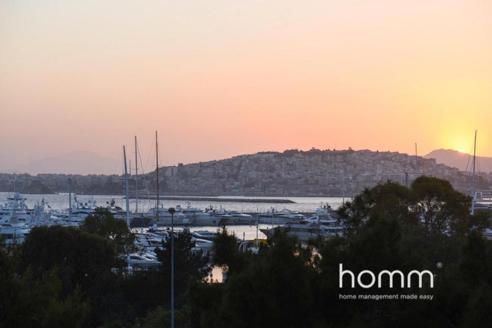 95M² Homm Spectacular Flisvos Marina Sea View Flat Apartment Athens Ngoại thất bức ảnh